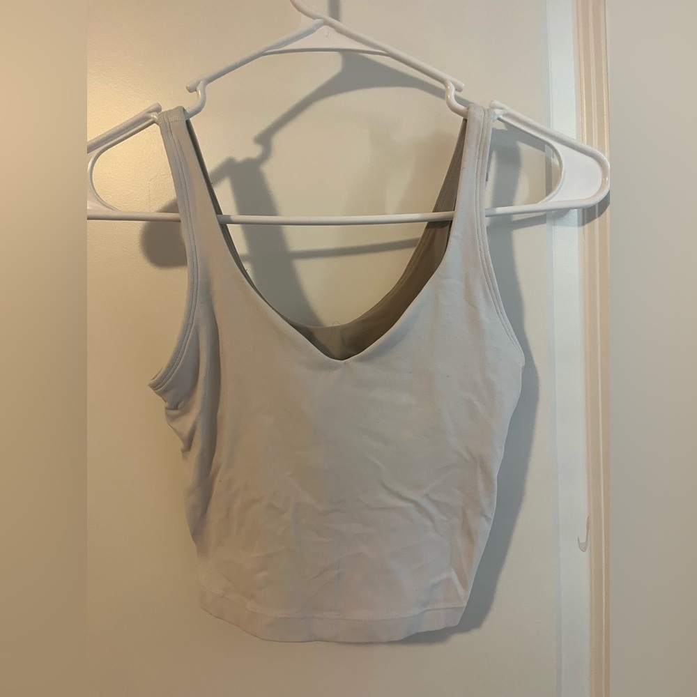 Cream lulu lemon top size 0